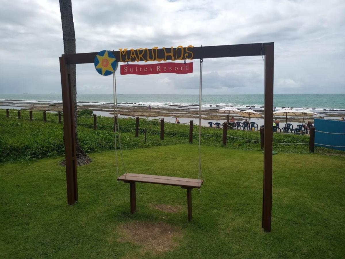 Estudio Marulhos, Varanda Com Vista De Mar E Parque Aquatico, A Beira-Mar Mar De Muro Alto, Com Wi-Fi, Restaurante, Estacionamento E A 10' De Порту-де-Галиньяш Экстерьер фото